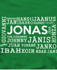 Jonas įvairiom kalbom Jonas įvairiom kalbom